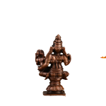 Pure Copper Relaxed Sita Ram Idol | 4" (10.2 cm) Height | 0.45 kg Premium Sacred Art | Serene Divine Couple | Traditional Temple Grade Murti